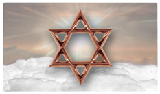 DNSEMP-C-120-BZ-CP Star of David Bronze-Copper
